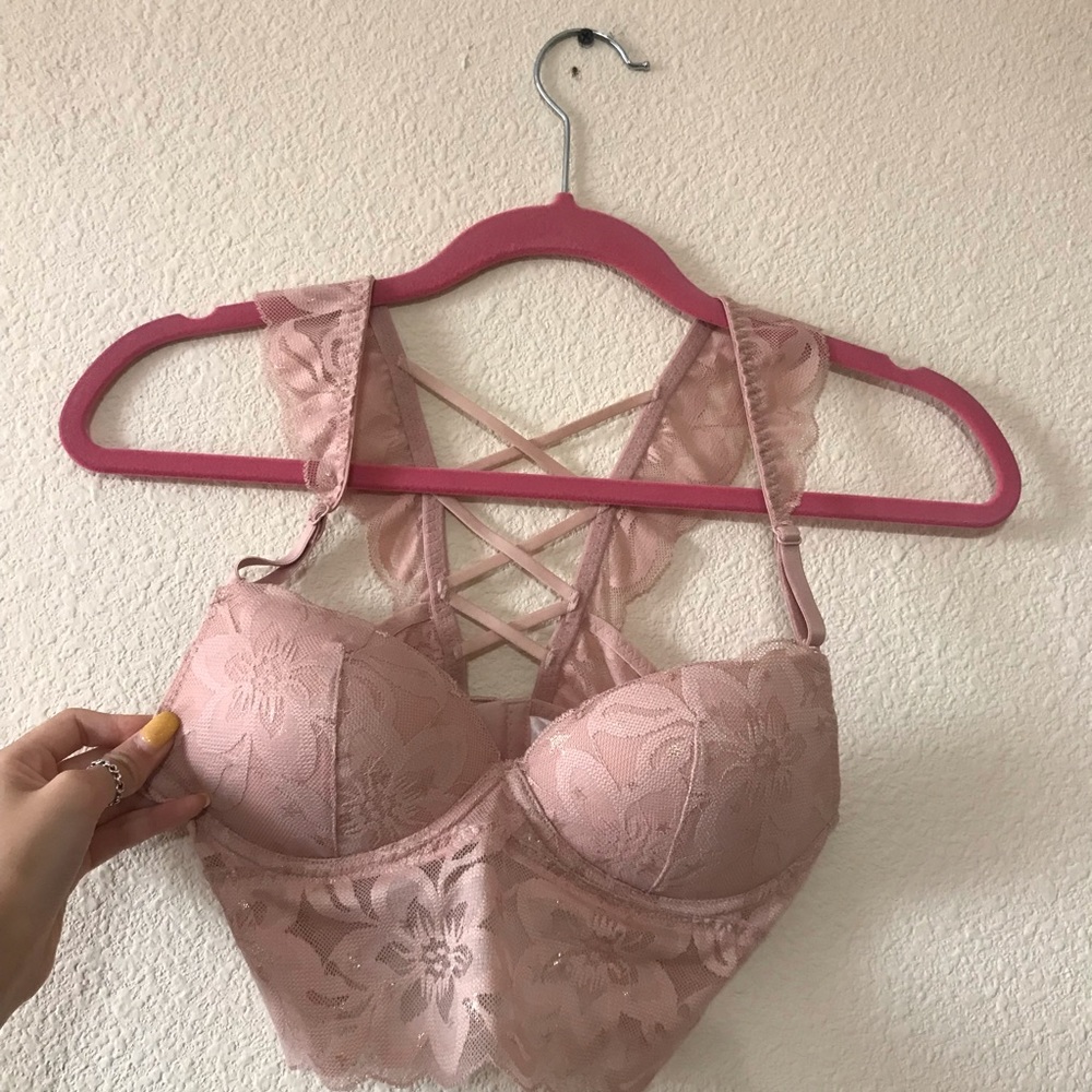 VS Pink Lace Bralette